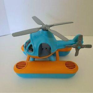 Green Toys Sea Rescue Helicopter - Orange & Blue - Made w/ Recycled Plastic